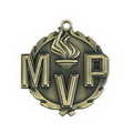 Medal, "MVP" "Most Valuable Player" - 1 3/4" Wreath Edging
